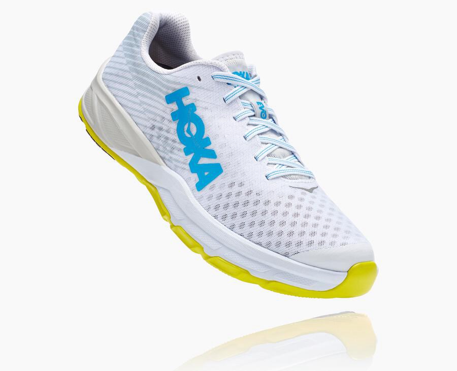 Running Shoes Mens - Hoka One One EVO Carbon Rocket - White - DQVXRHA-82